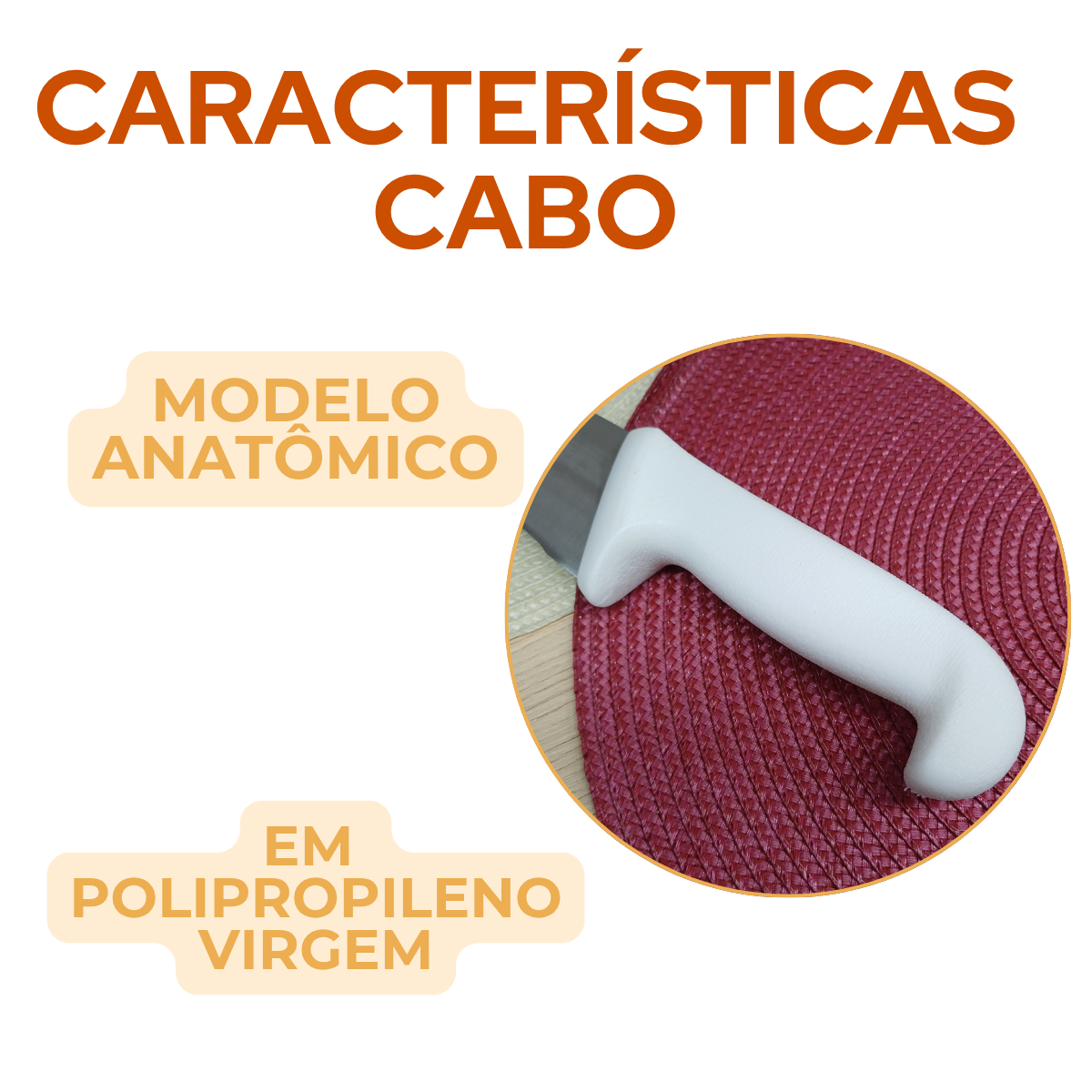 Faca Cheff 8° Cabo Branco