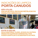 Porta Canudos Aço Inox