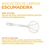 Escumadeira Fritura Aramado 78cm