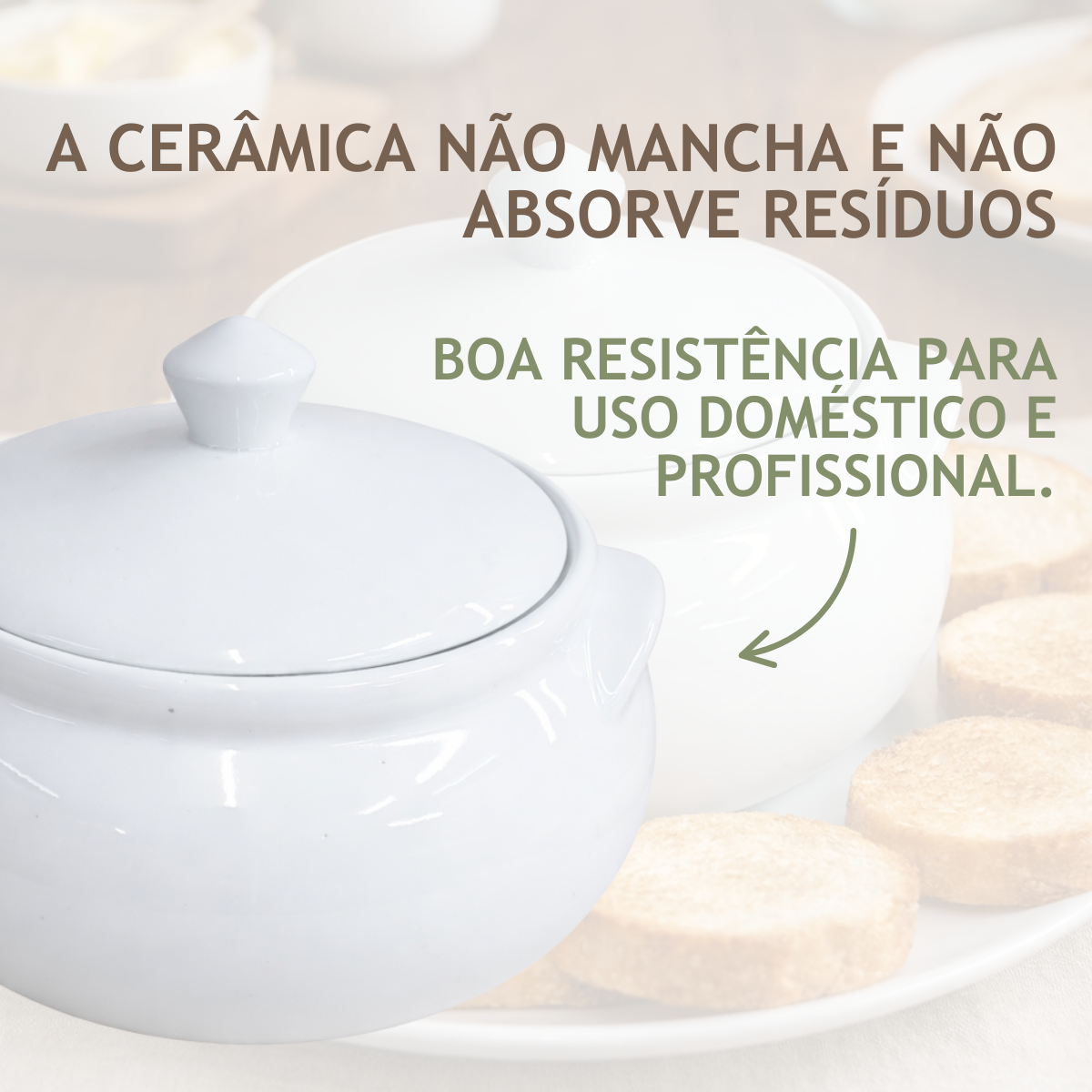 Cumbuca Grande C/ Tampa 2,5L em Porcelana