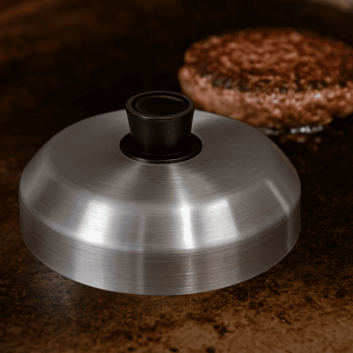 Abafador de Hamburguer 18cm Aluminio