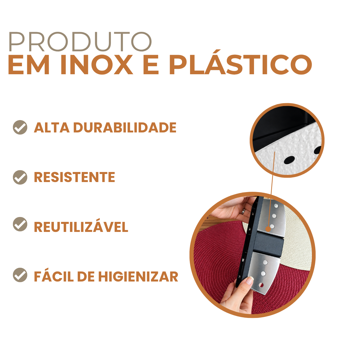 Suporte para Sachê Aço Inox