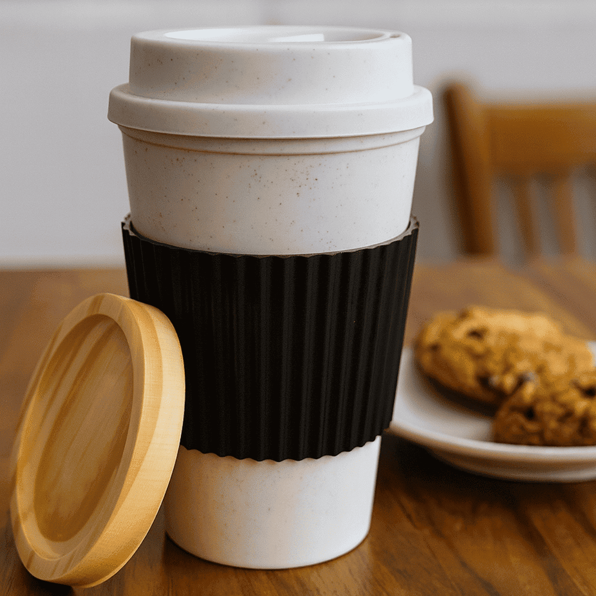 Copo starbucks 450ml bambu e pires pinus