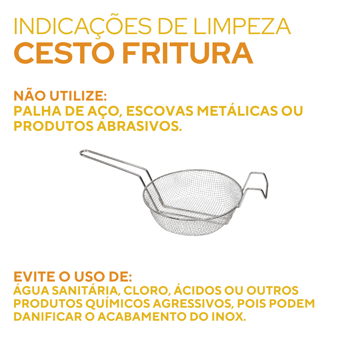 Cesto Fritura Aramado 35cm