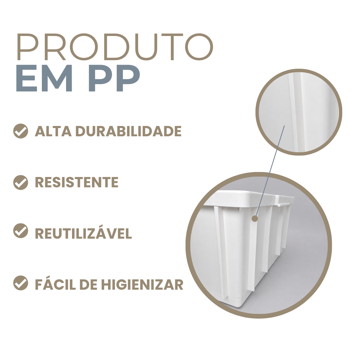 Caixa Organizadora Empilhavel S/Tampa 36 Litros Branca