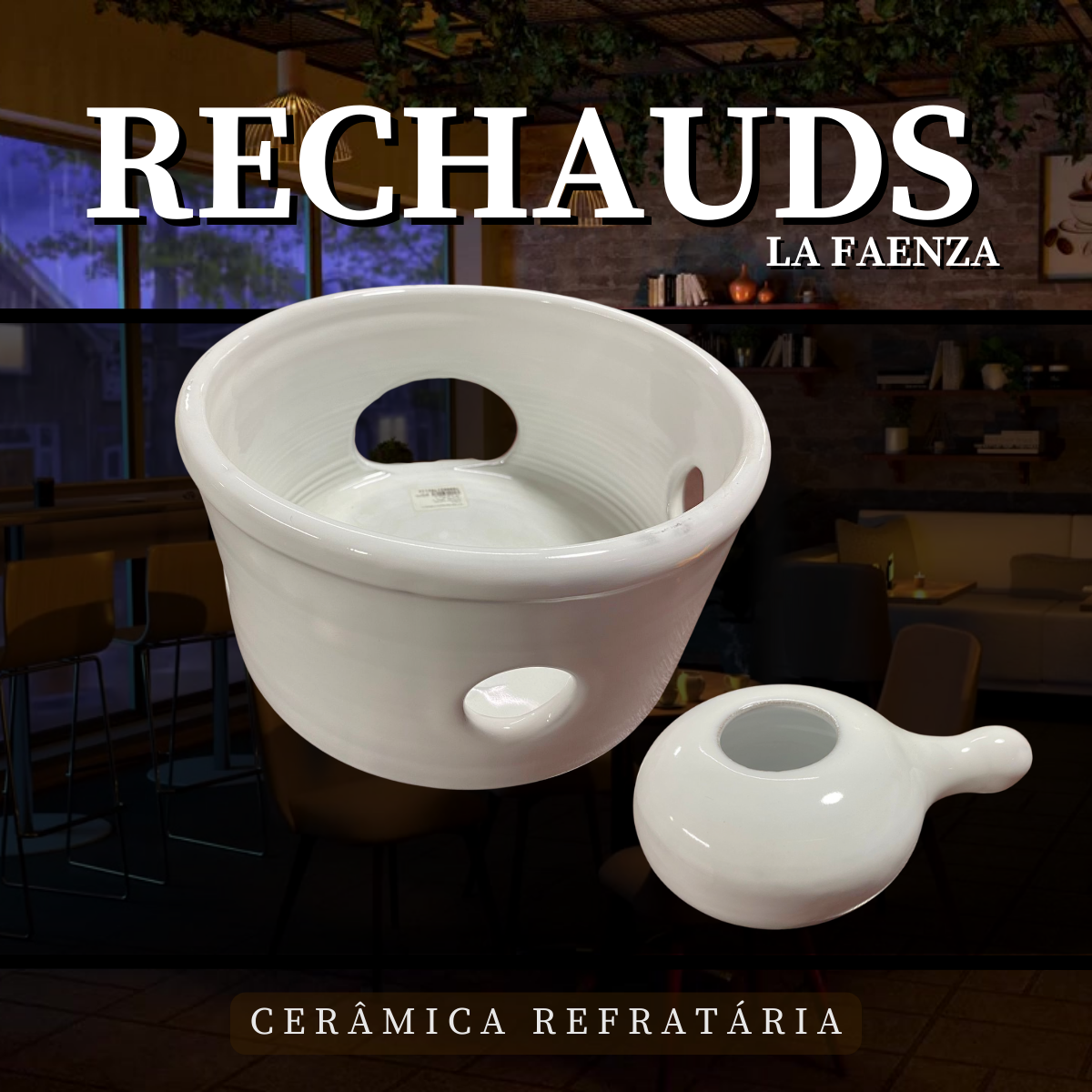 Fogareiro Cerâmica Branca N3 - A Gourmet