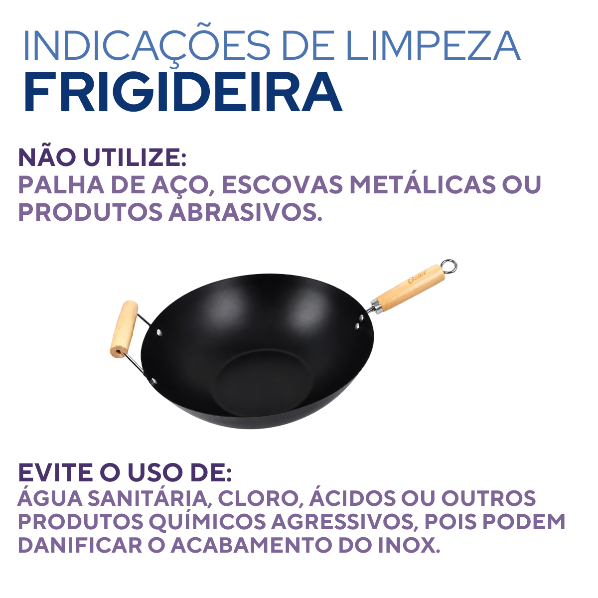 Frigideira Preta Wok 7 Litros