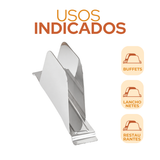 Porta Guardanapo Mesa Aço Inox