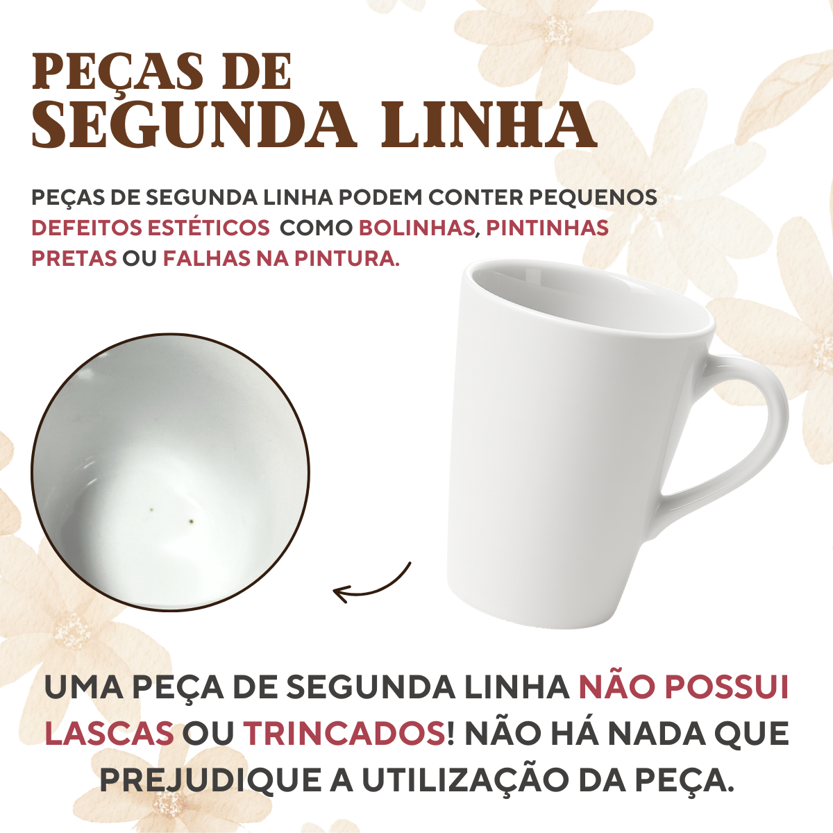 Xicara porclena 230ml pires madeira