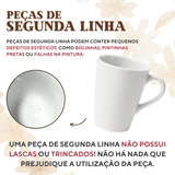 Xicara porclena 230ml pires madeira