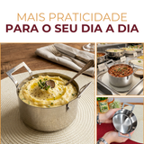 Mini Caçarola Servir Aço Inox 550ml