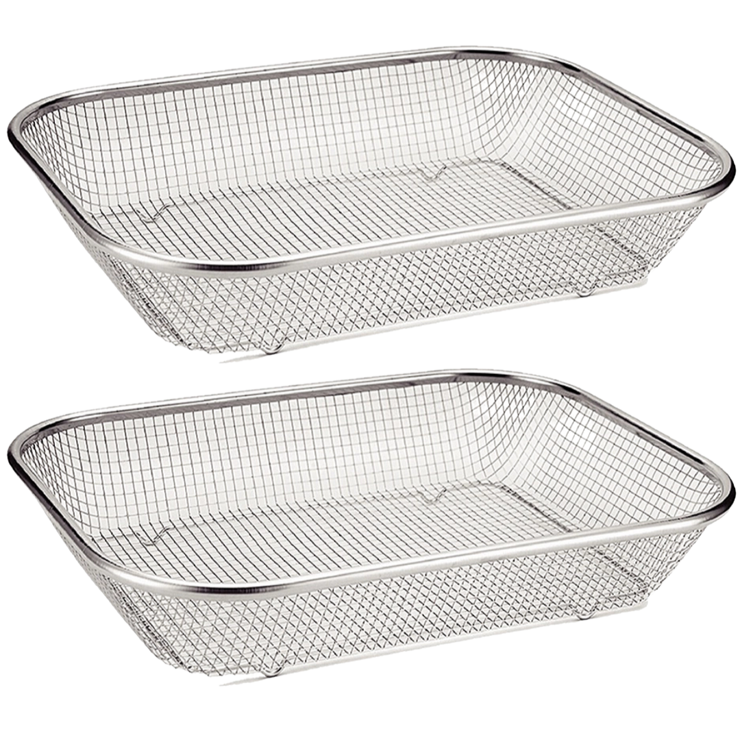 Escorredor Multiuso em Aço Inox Grande - A Gourmet