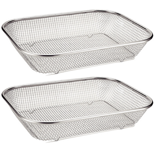 Escorredor Multiuso em Aço Inox Grande - A Gourmet
