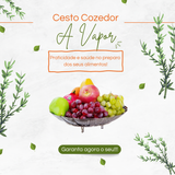 Cesto Cozedor a Vapor em Aço inox