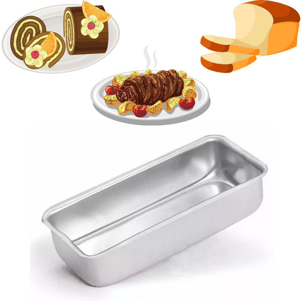 Forma de Pão e Bolo Retangular em Aluminio Arary