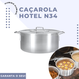 Caçarola Hotel N34 de Alumínio 5L - A Gourmet
