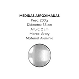 Forma de Pizza Com Furos de Aluminio 35cm Arary