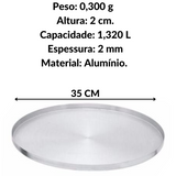 Forma Para Pizza N35 de Aluminio Arary