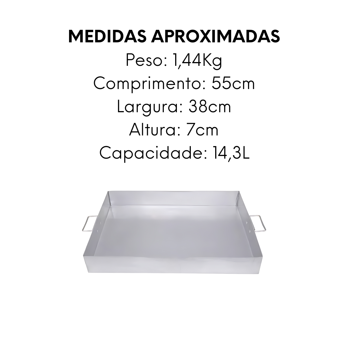 Forma Hotel Assadeira N06 Retangular 14,3L - A Gourmet