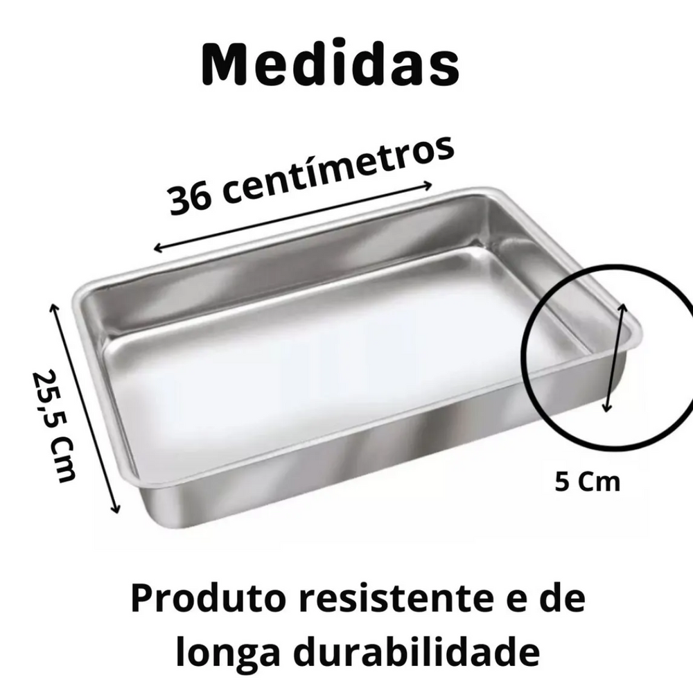 Assadeira Alta Retangular Nº01 – 3,1 Litros Arary