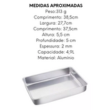Forma Retangular Alta Reta N2 de Aluminio Arary