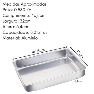 Forma Alta Retangular em Aluminio N4 Arary