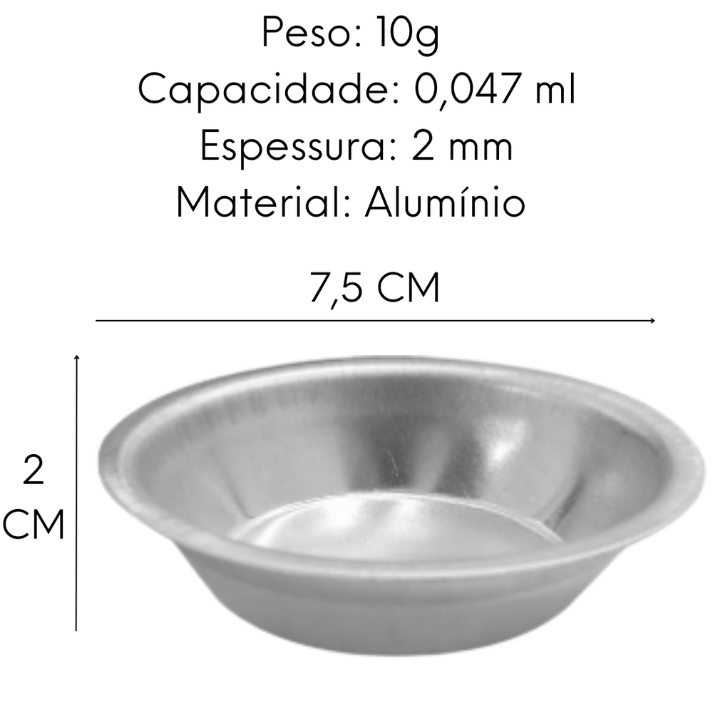 Formas Para Empada N7 em Aluminio Arary