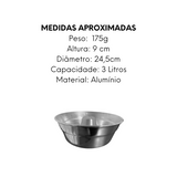 Forma Para Bolo N24 de Aluminio 25cm Arary