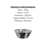 Forma Para Bolo N24 de Aluminio 25cm