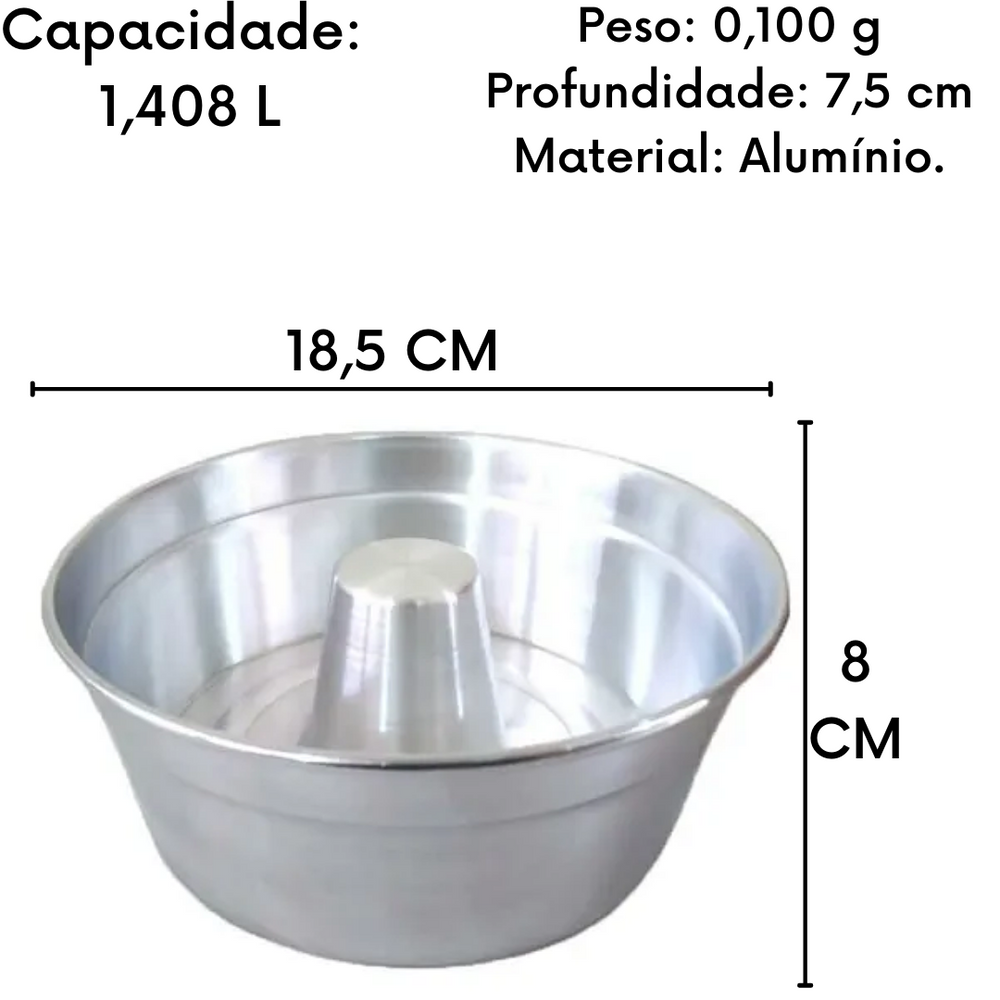 Forma de Bolo em Aluminio N18 1,4L Arary
