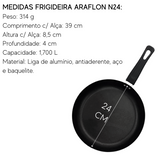 Frigideira Araflon Gourmet N24 em Aluminio Arary