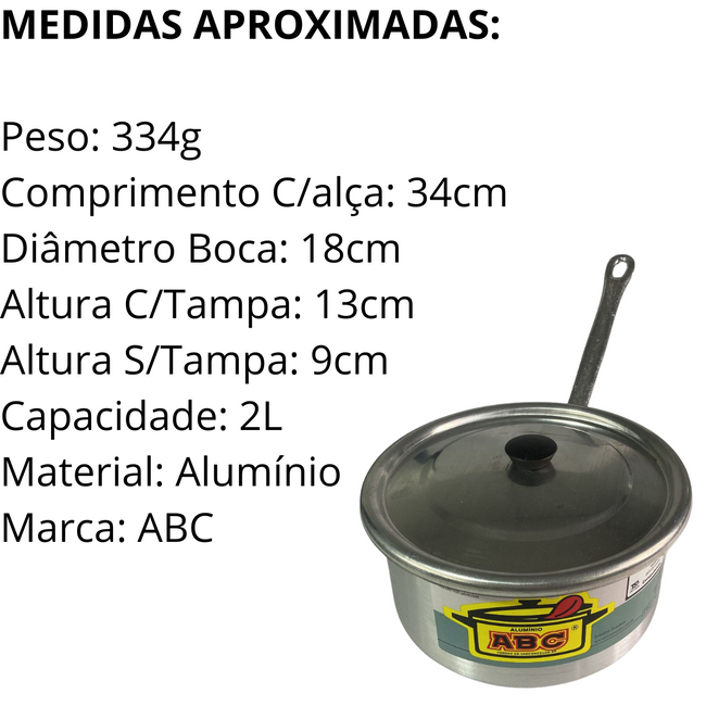 Panela Hotel N18 em Alumínio 2L Main Image