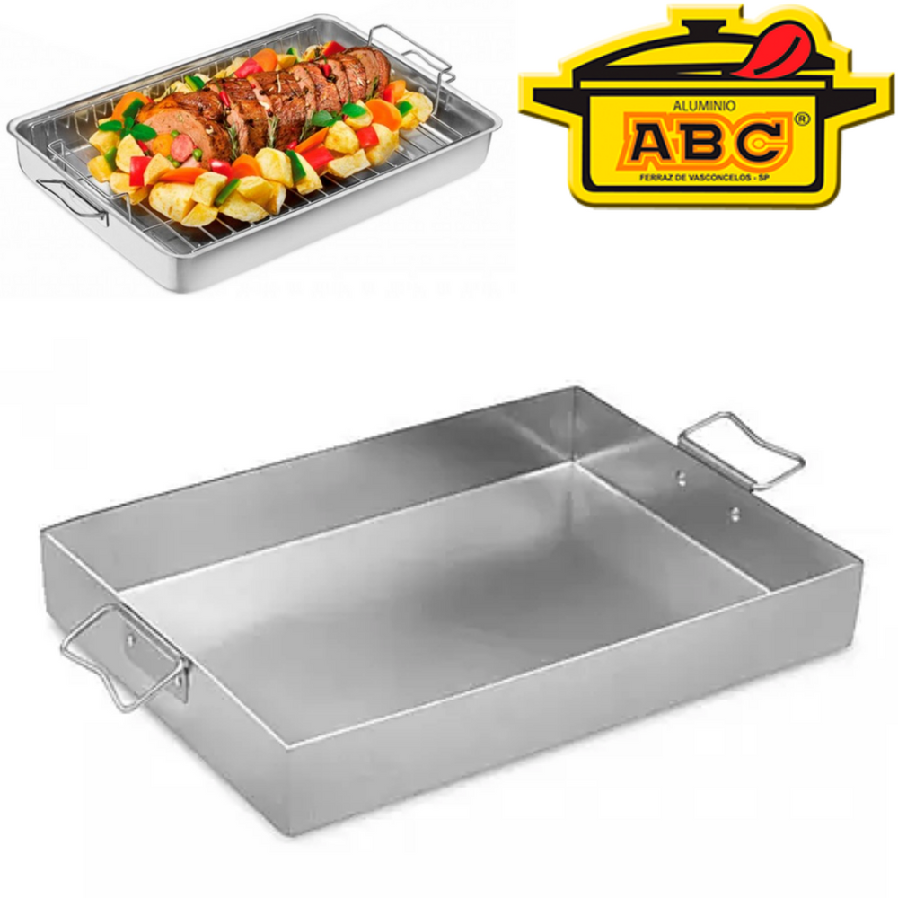 Assadeira Hotel N7 em Aluminio Duas Alças - A Gourmet