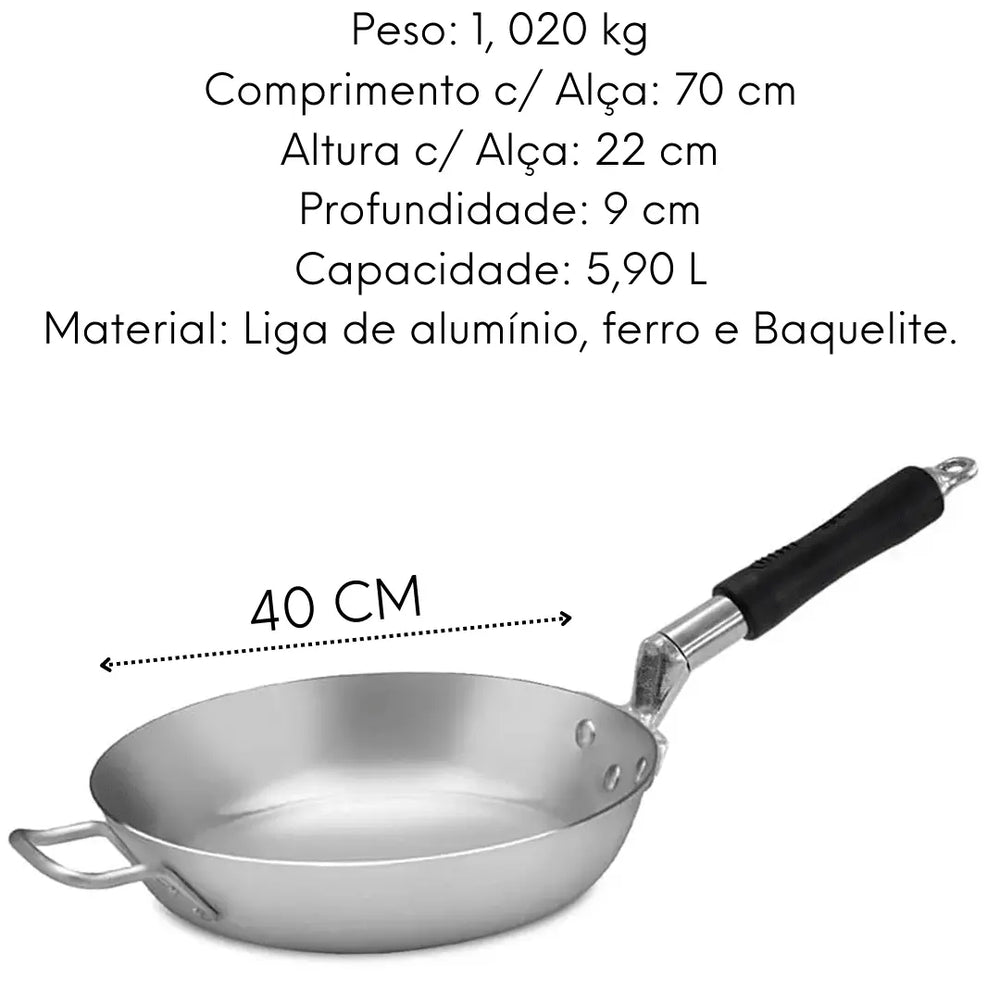 Frigideira Hotel N40 C/ Cabo Baquelite ABC