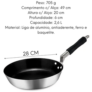 Frigideira Antiaderente Hotel N28 Cabo Baquelite ABC