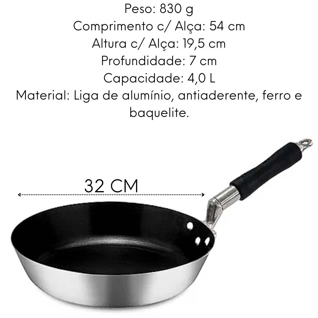 Frigideira Antiaderente Hotel N32 Com Cabo Baquelite A Gourmet