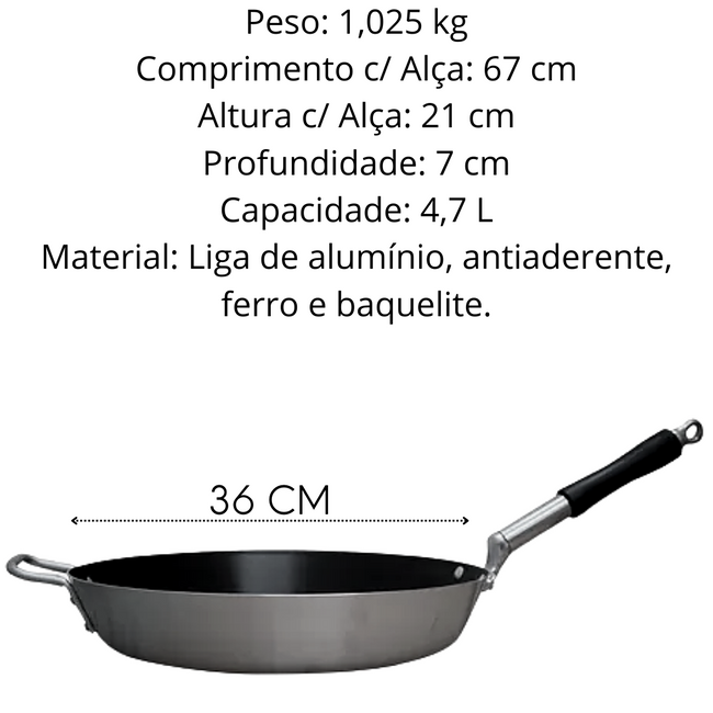 Frigideira Antiaderente Hotel N36 Com Cabo Baquelite Main Image