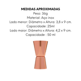 Dosador Duplo de Bronze Mimo Style