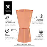 Dosador Duplo de Bronze Mimo Style
