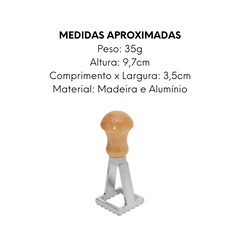 Cortador Ravioli de Madeira e Aluminio Mimo Style