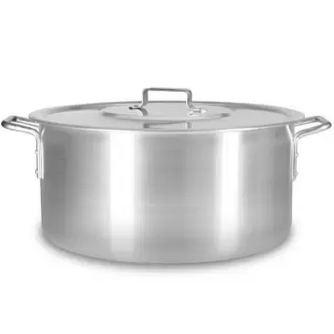 Caçarola Hotel Reta Com Alça N45 em Aluminio 31,8L Cajamac Hover Image