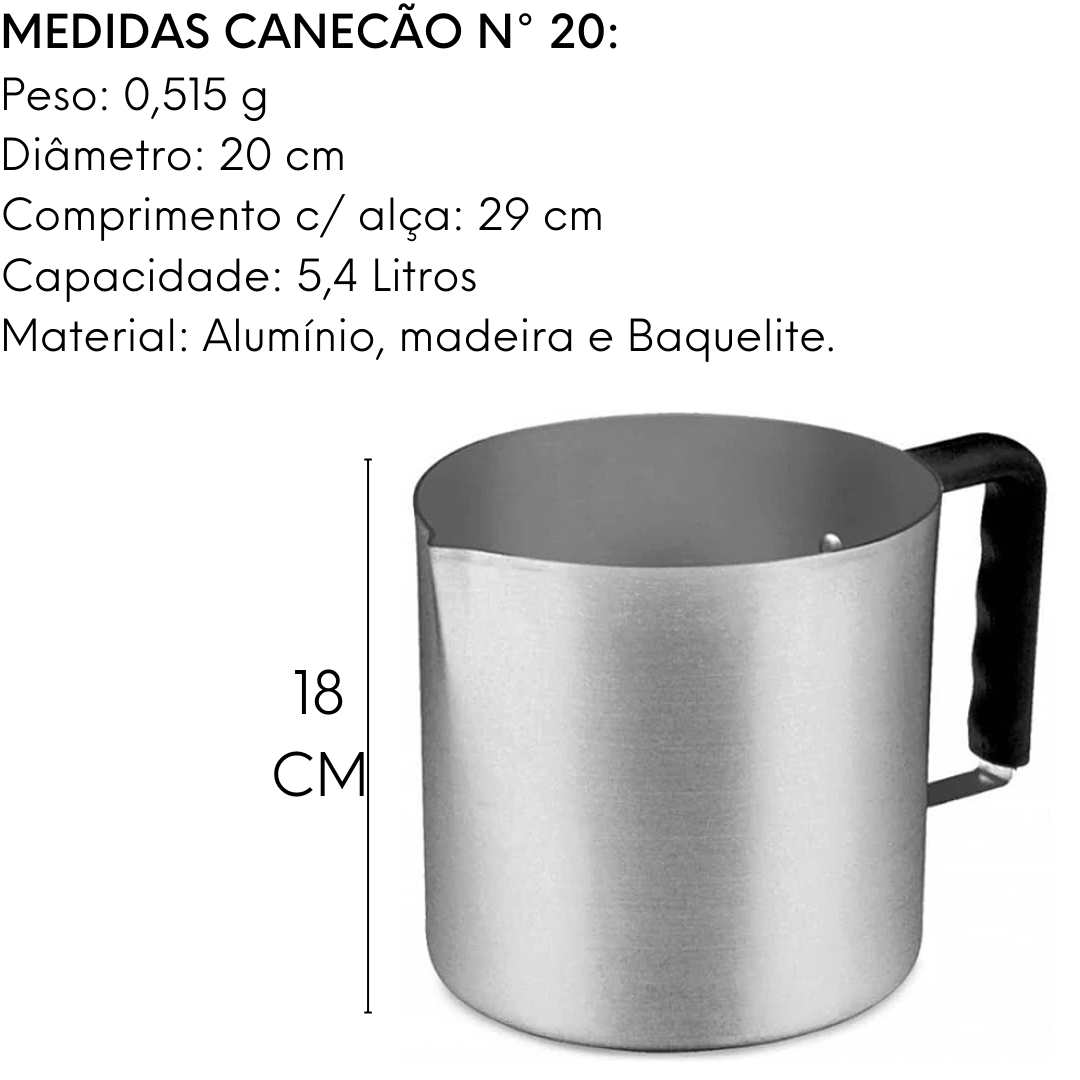 Canecão Fervedor Hotel Com Bico Cabo Baquelite 5,4L Cajamac