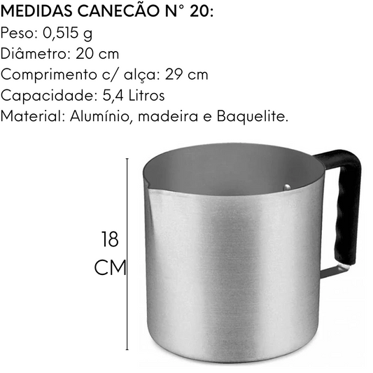 Canecão Fervedor Hotel Com Bico Cabo Baquelite 5,4L