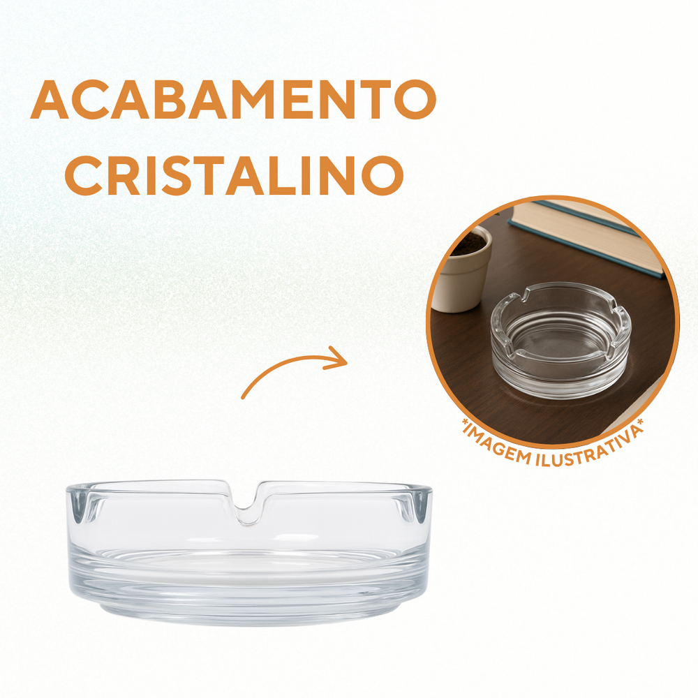 Cinzeiro Vidro 11cm - A Gourmet