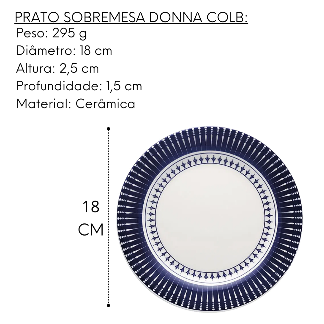 Jogo 16 Peças Donna Colb Cerâmica Oxford Oxford