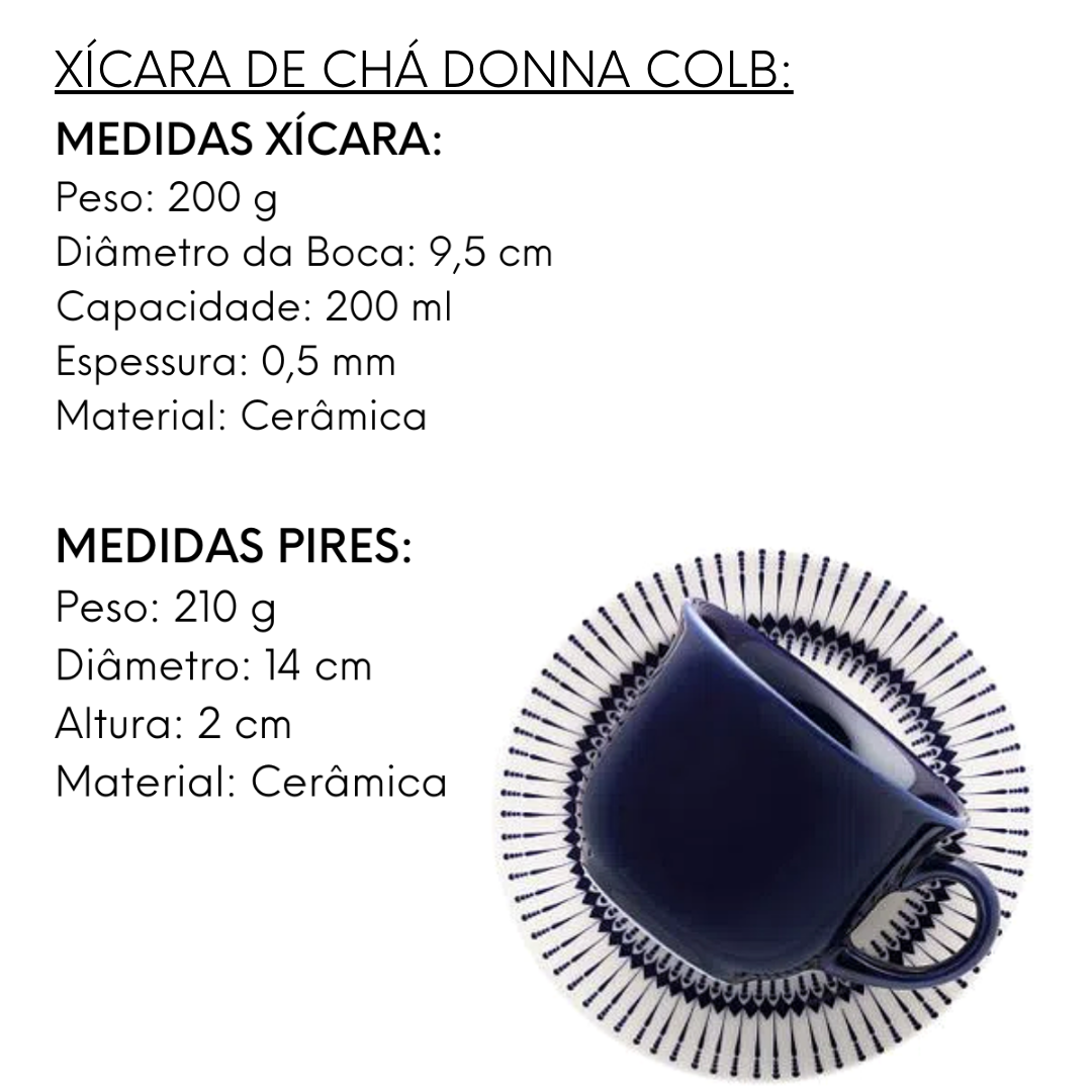 Jogo 16 Peças Donna Colb Cerâmica Oxford Oxford
