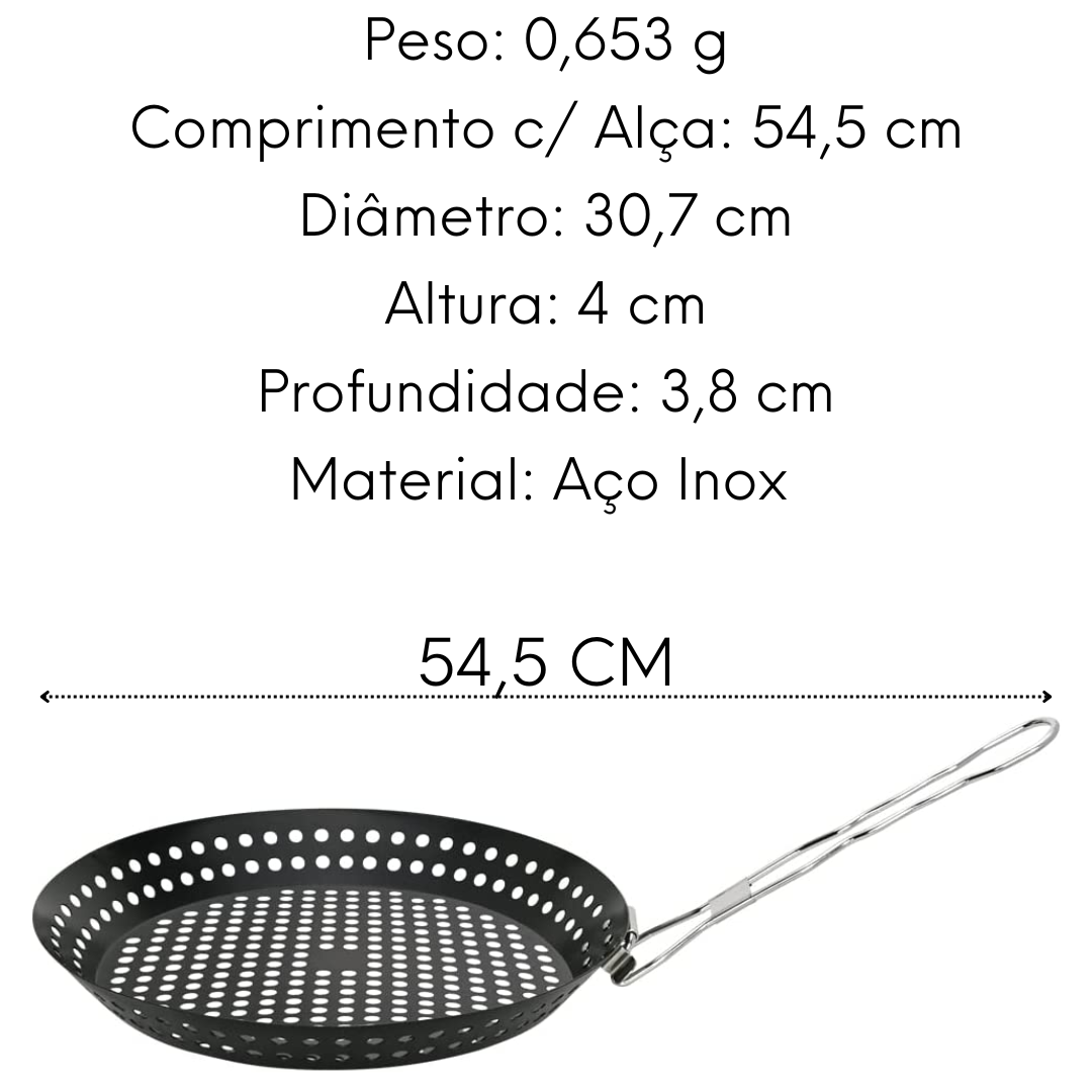 Panela Grill Para Churrasqueira Mimo Style