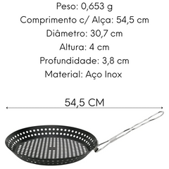 Panela Grill Para Churrasqueira Mimo Style