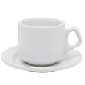Xicara de Chá Plus Branca de Porcelana 200ml Com Pires