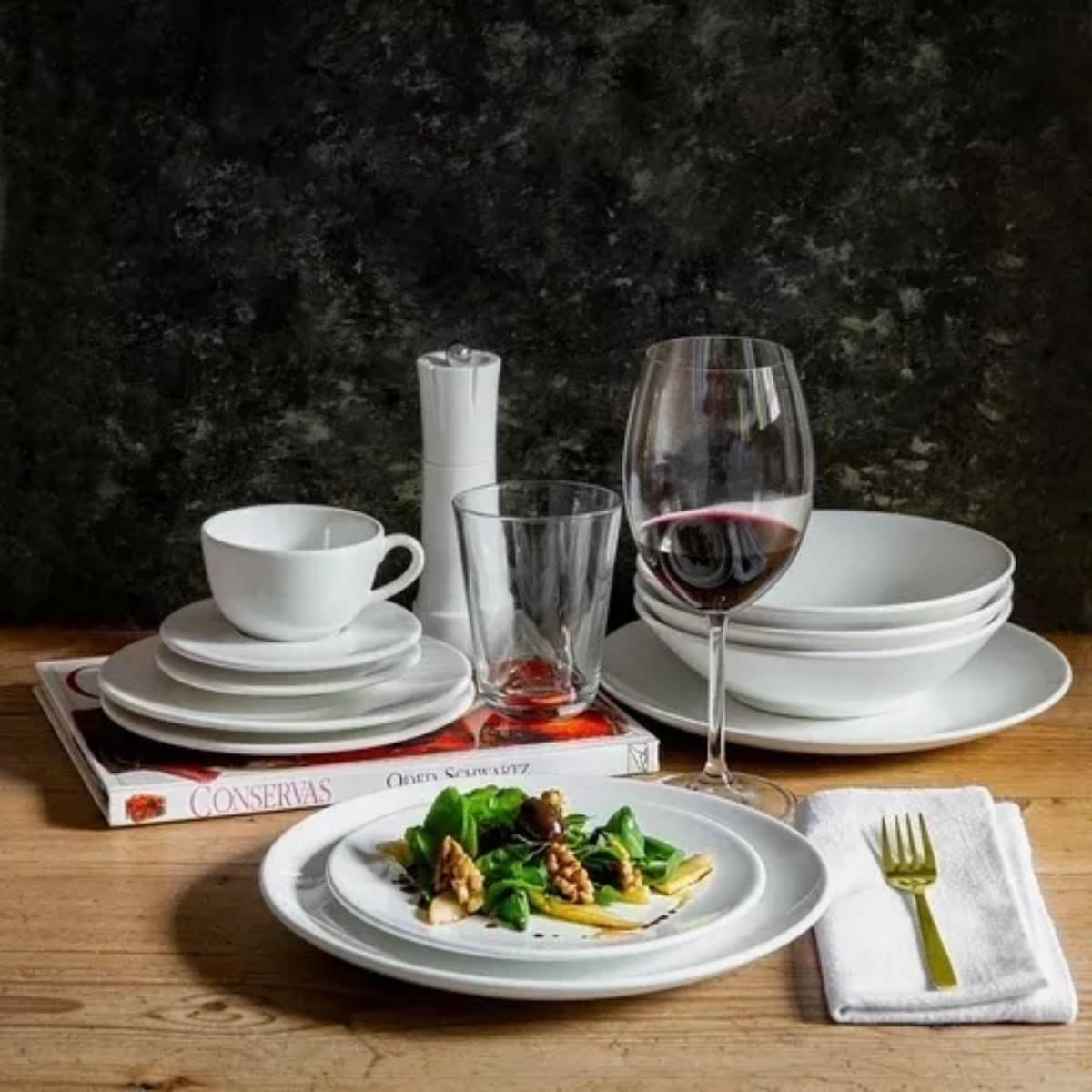 Xicara de Chá Plus Branca de Porcelana 200ml Com Pires Oxford